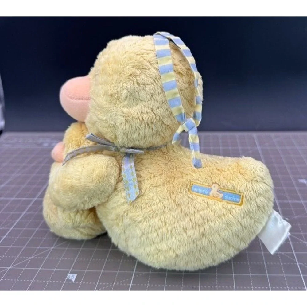 Vintage Carters Musical Duckie with Baby Duck Pull Plush Plays Brahms Lullaby